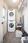 Stackable washer and dryer conveniently located in the home 